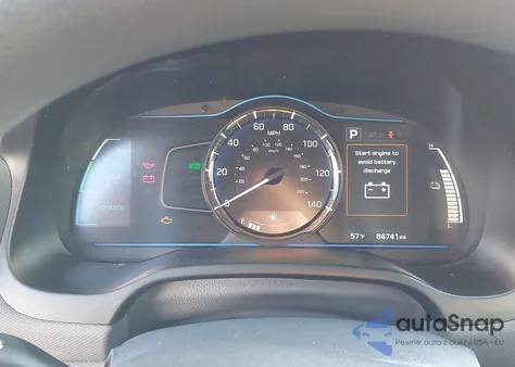 2019 Hyundai Ioniq Hybrid Blue z USA, uszkodzony, nr VIN KMHC65LC7KU113837